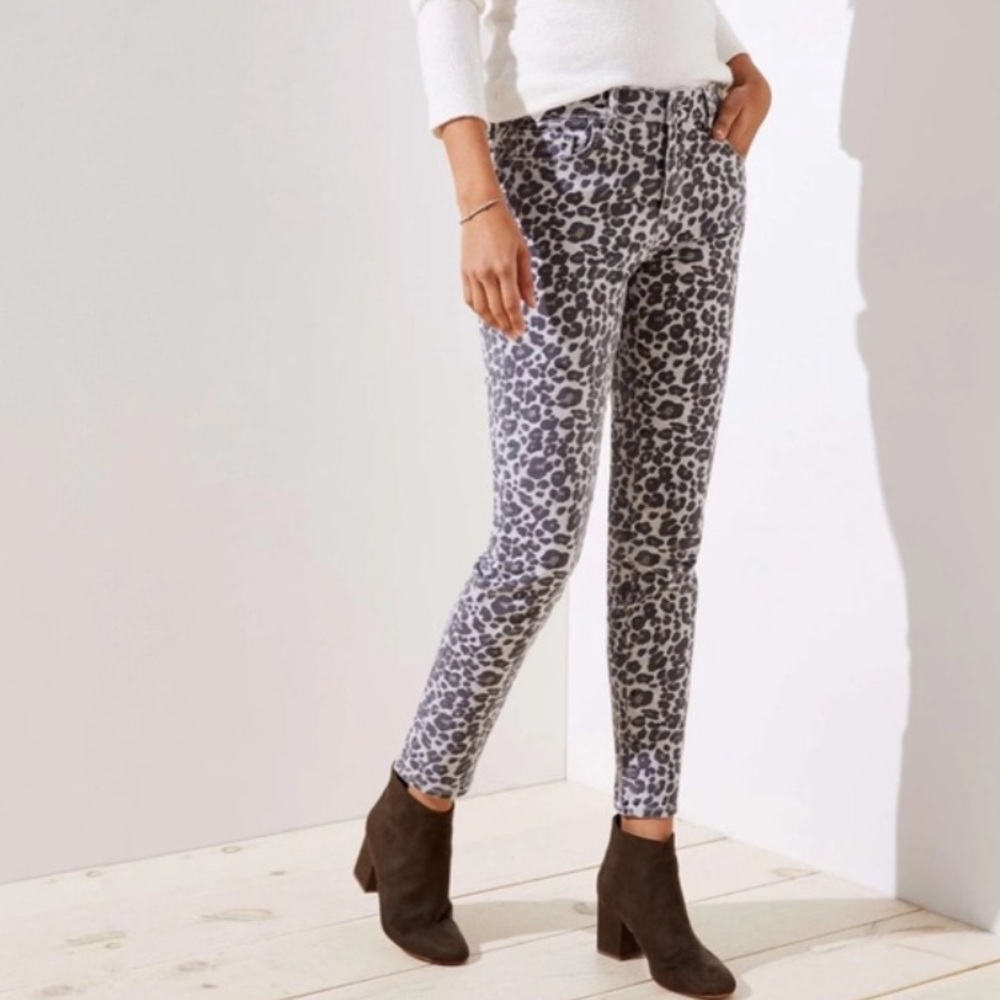 Loft Cheetah Print Jeans